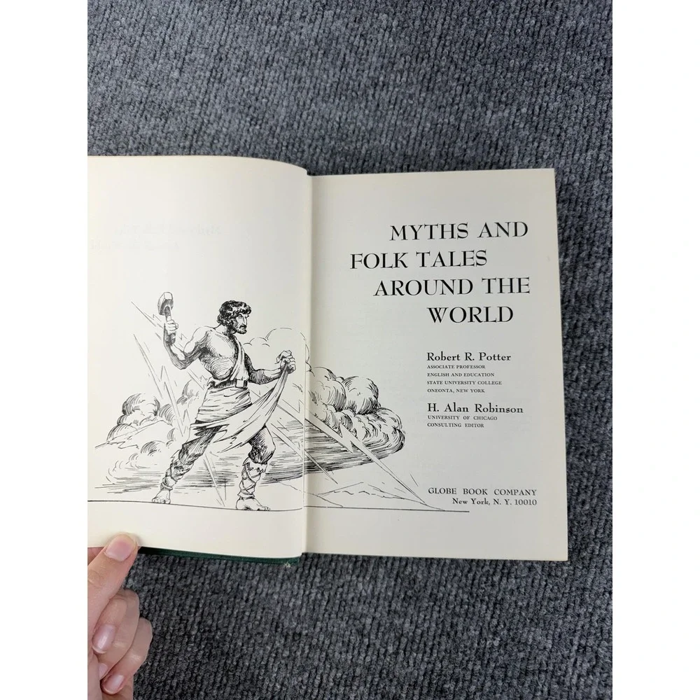 Vintage Myths And Folk Tales Around The World Potter‎ Robinson Green HC USA